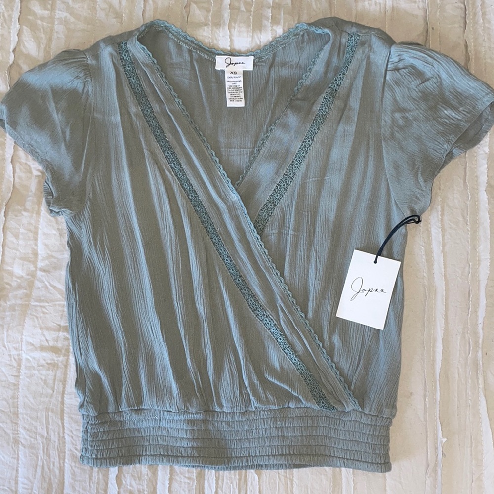 Green/grey blouse!